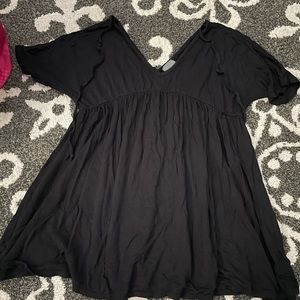 olivia rae black babydoll dress